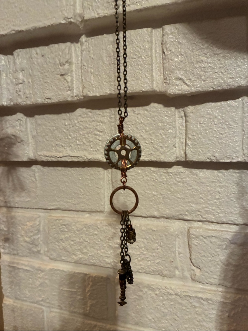 Hand made in Hawaii charm with necklace.